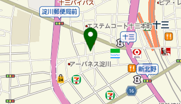 キングラム 十三店の地図画像