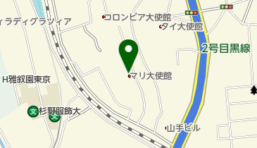 マリ共和国大使館の地図画像
