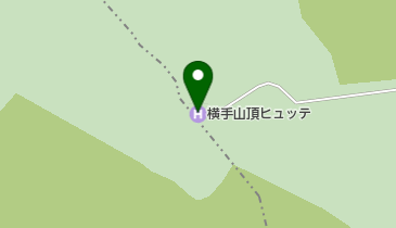 横手山頂ヒュッテの地図画像