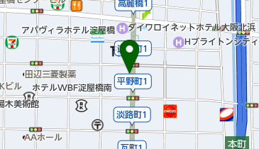 スピードサービス 北浜店の地図画像