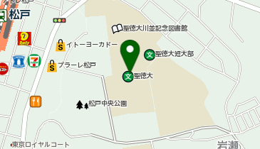 聖徳学園川並記念講堂の地図画像