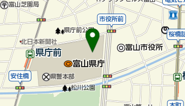 富山県民会館の地図画像