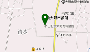 多田記念大野有終会館の地図画像