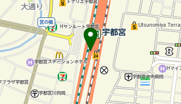 宇都宮駅ビル PASEO(パセオ)の地図画像