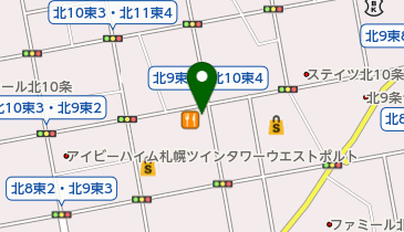 十勝豚丼いっぴん 札幌北十条店の地図画像