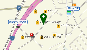 SUROY MALL CHIKUSHINO(シュロアモール筑紫野)の地図画像