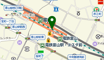 日本酒スローフードとやま方舟 きときと市場とやマルシェ店の地図画像