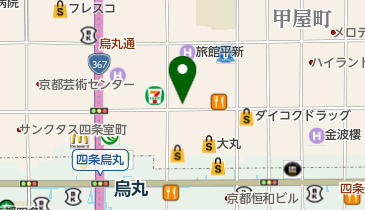 SABON(サボン) 京都烏丸店の地図画像