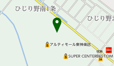 とみおかクリーニング アルティモール東神楽店の地図画像