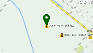 Green Parks(グリーン パークス) アルティモール東神楽の地図画像