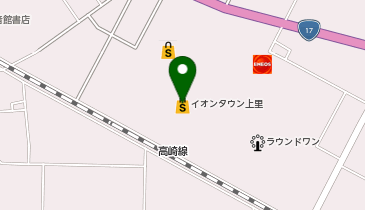 イオンタウン上里の地図画像