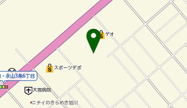 ダイナム 旭川店ゆったり館の地図画像