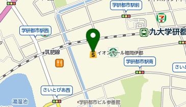 イオンモール福岡伊都の地図画像