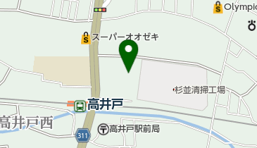 高井戸地域区民センターの地図画像