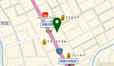 有賀園ゴルフ NEW前橋店の地図画像