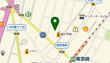 ドラッグストアマツモトキヨシ 南宮崎店の地図画像