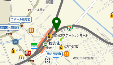 きもの松葉 枚方店の地図画像