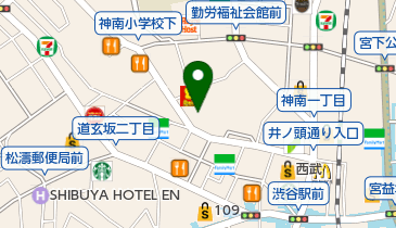 渋谷肉横丁の地図画像