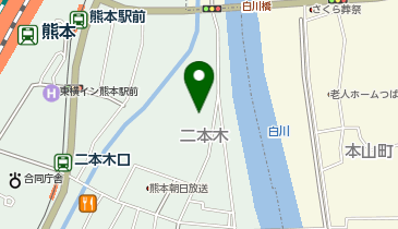 ダイナム 熊本二本木店の地図画像