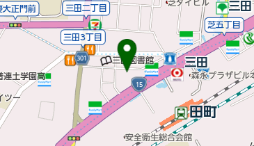 品川家 三田店の地図画像