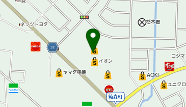 銀座 コージーコーナー イオン栃木店の地図画像