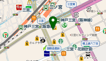 赤福 そごう神戸店の地図画像