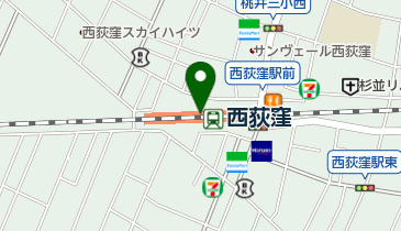 いろり庵きらく 西荻窪店の地図画像