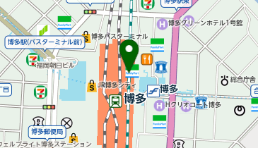 博多銘品蔵の地図画像