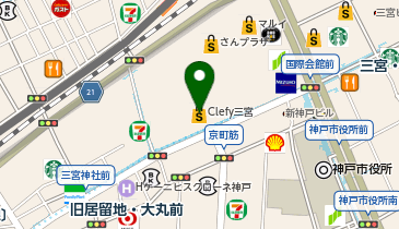 スイーツパラダイス クレフィ三宮店の地図画像