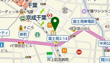 エースコンタクト 千葉駅前店の地図画像