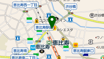 名代富士そば 恵比寿駅前店の地図画像