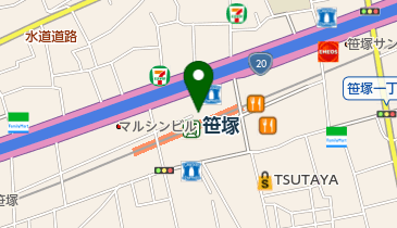 名代富士そば 笹塚店の地図画像