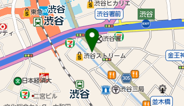 名代富士そば 渋谷東口店の地図画像