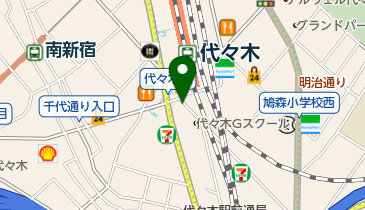 名代富士そば 代々木店の地図画像