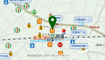 名代富士そば 荻窪北口店の地図画像