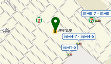現金問屋 手稲店の地図画像