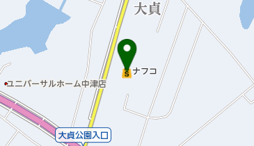 ホームプラザナフコ 中津南店の地図画像