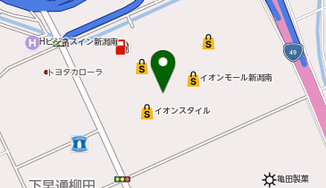 銀座コージーコーナー イオン新潟南店の地図画像