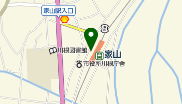 家山の足湯の地図画像