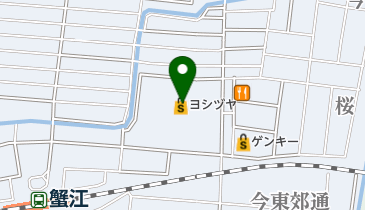 日本一 ヨシヅヤJR蟹江駅前店の地図画像