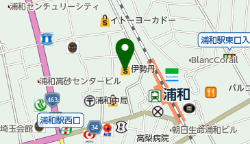 たごさく 伊勢丹 浦和店の地図画像