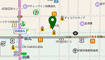 たごさく 大丸 京都店の地図画像