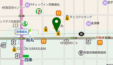 しゃれむすび 大丸 京都店の地図画像