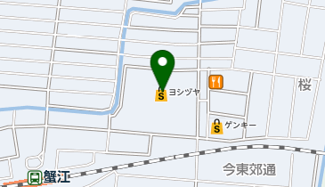 サンローズ ヨシヅヤJR蟹江駅前店の地図画像