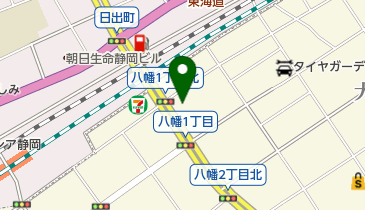 エネリアショールーム 静岡の地図画像