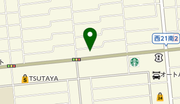 カレーショップインデアン 西21条店の地図画像