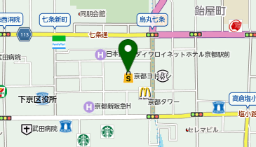 京都 季鶏屋の地図画像