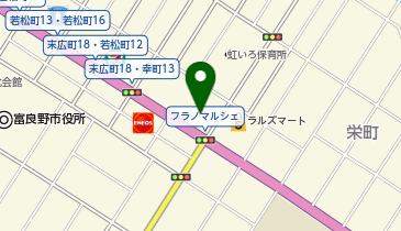 こだわり富良野の店 彩り菜の地図画像