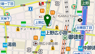 C'BON(シーボン.) 上野御徒町店の地図画像