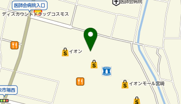 イオン 宮崎店の地図画像